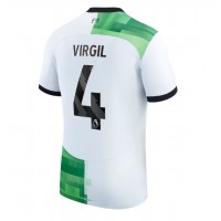 Camiseta Liverpool Virgil van Dijk #4 Visitante Equipación 2023-24 manga corta